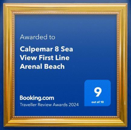 Calpemar 8 Sea View First Line Arenal Beach Eksteriør billede